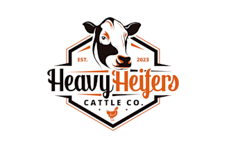 create creative and good looking cow logo design