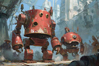 do a warhammer illustration
