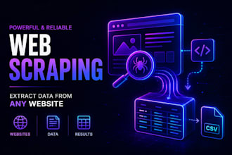 scrape websites and extract data