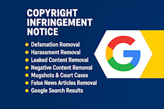 permanently remove mugshots, arrest records, false news, articles from google