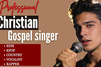 sing male gospel singer christian choir sing harmonies backing vocal