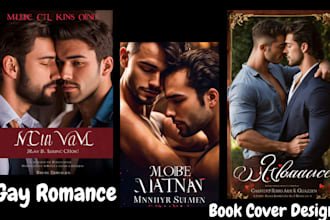 design gay ya, romantasy gay romance book cover, lgbtq ebook cover graphic novel