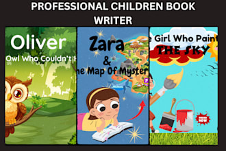be children story book writer ghostwrite kid moral book story adventure story