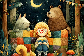 children book illustration and children book illustration