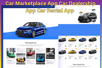 develop car marketplace app car dealership app car rental app