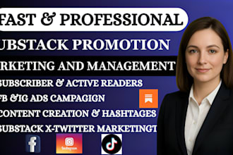 setup organic substack promotion, substack newsletter, substack link promotion