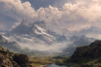 design detailed fantasy landscapes and environments