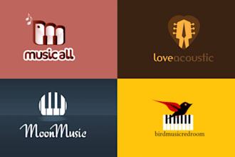 design creative and  professional music logo design