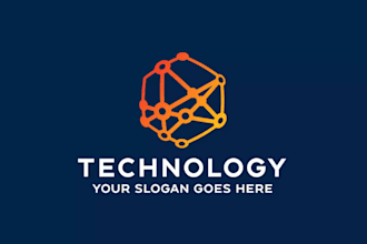design modern and  futuristic technology logo design