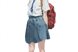 draw an anime character illustration for commercial use