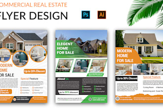 design creative commercial real estate flyer and brochure