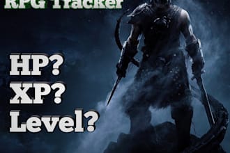 make custom gaming stats sheet rpg and esports tracker