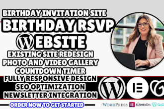 birthday invitation website birthday party website rsvp website birthday website