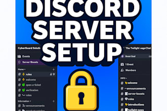 professionally setup your discord server within 48 hours