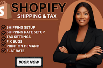 set up shopify shipping and tax set up fix shopify shipping