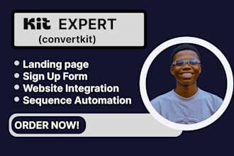 setup convertkit newsletter kit landing page convertkit email sequence expert