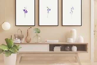design a printable wall art bundle with quotes