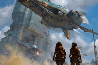 design sci fi illustration and sci fi art