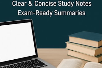 create clear and concise summaries or study notes