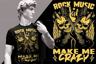 do awesome music metal rock band hip hop tshirt logo