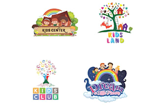 design childcare daycare baby shop and kids logo