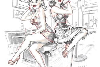 draw a pin up girl and pin up girl