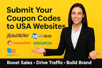 manually submit your coupon codes to USA deal websites