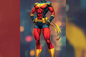 customized you in a superhero famous character