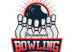 design modern bowling logo for your business