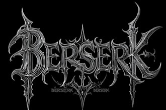 design custom chrome metal band logo