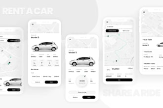 develop car rental app car rental booking car app rideshare app or uber clone
