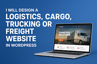 build cargo, courier, towing, transport, delivery or moving company website