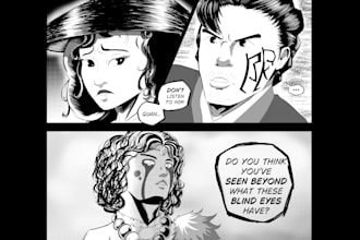 draw a comic or manga page for your comic or manga