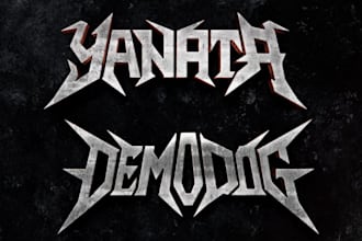 design custom thrash metal band logo