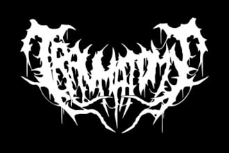 custom slam death metal band logo design