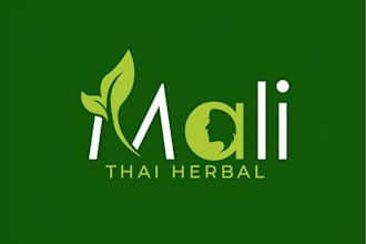 custom food, organic, herbal and wellness brand logo design