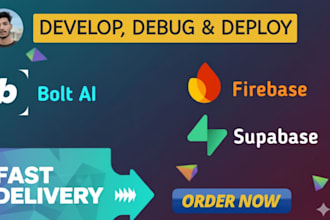 develop fix debug deploy vibecode bolt ai saas mvps supabase