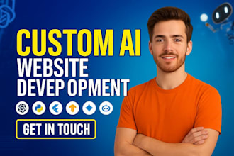 build custom ai website with full stack frontend and backend development