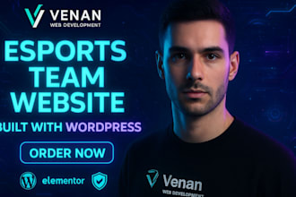 build a professional wordpress website for your esports team