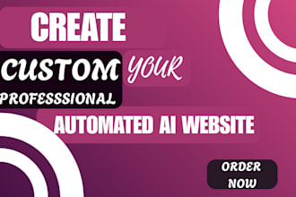 build a professional ai powered website with chatbot