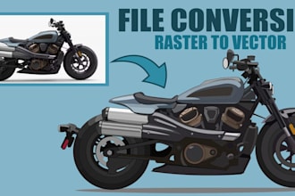 convert your raster files into editable vector files