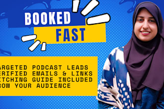 research a podcast for you to guest on