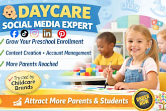 be your daycare preschool babysitting kindergarten childcare smm expert