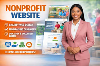 nonprofit website, donation website, charity website, non profit website, ngo
