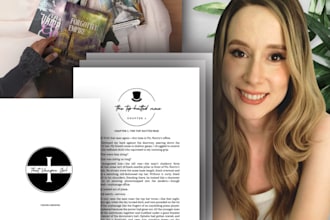 edit, format and create interior and cover art for your book