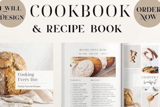 create, design, write, format quality KDP cookbook recipe ebook