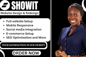 design, redesign and customize showit website or showit template