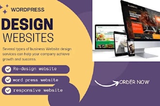 design, redesign, develop, revamp custom wordpress website and business website