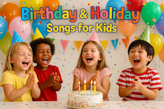 create unique birthday and holiday celebration songs for kids holiday kids music