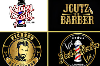 design outstanding barber, barbershop, spa and beauty salon logo